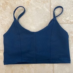 Glyder blue sports bra size small